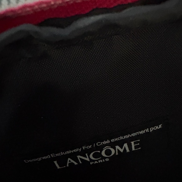Lancôme Elegant Black and Pink Pouch Cosmetic Bag - Picture 4 of 4